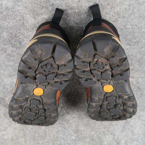 Timberland Shoes Kids 2.5 Hiking Boots Outdoor Leather Ankle Lace Up Brown Black - Picture 12 of 14